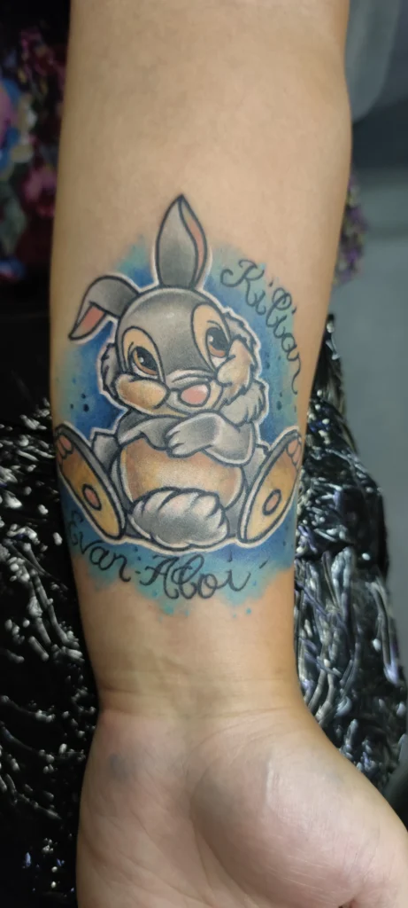 Cover-up lapin bleu