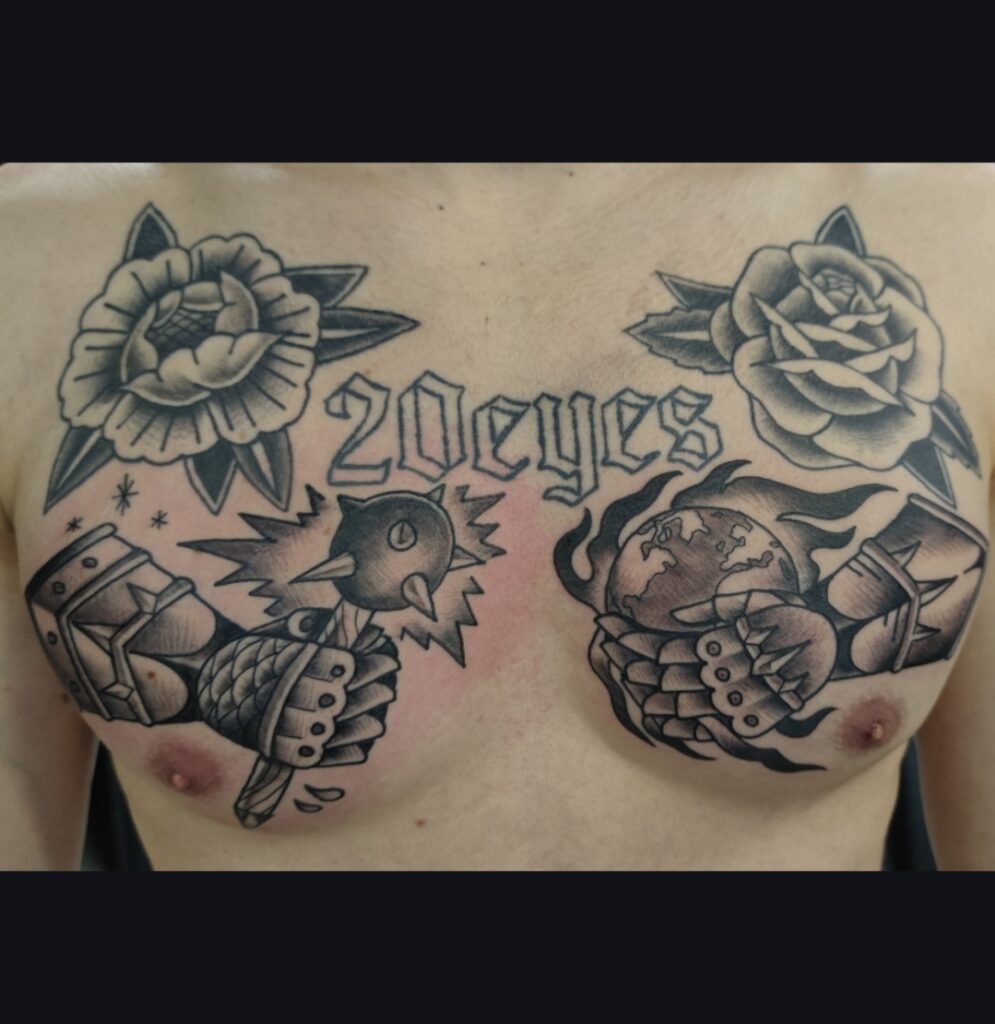 Trad Gloves and healed roses