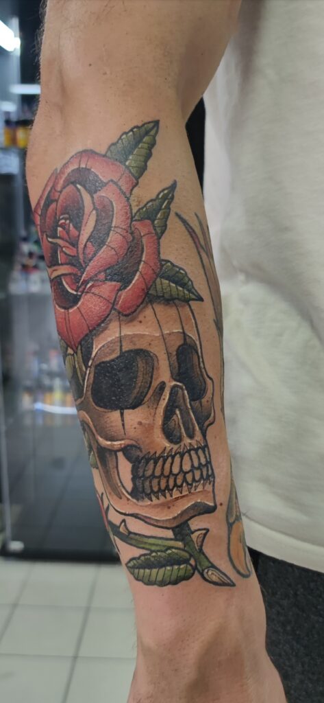 Rose skull mex freehand