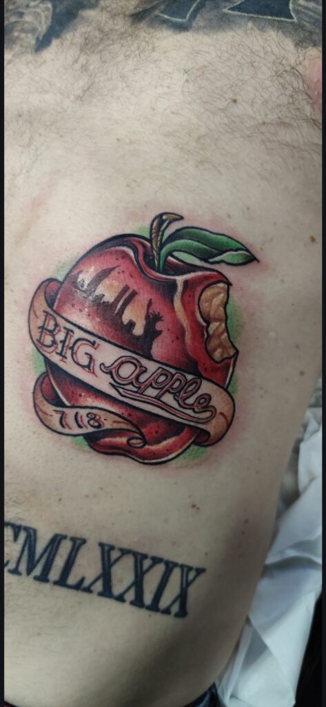 Big apple NYC freehand