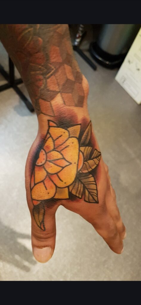 Half flower